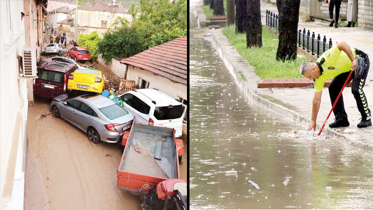 Marmara Bölgesinde dolu, sel, taşkın; 2 ölü, 4 kayıp... Süper hücreler vuruyor