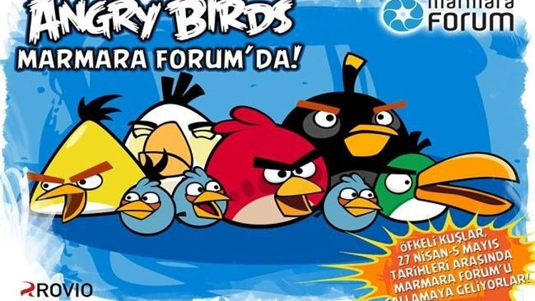 En popüler kuşlar “Angry Birds” Marmara Forum’da