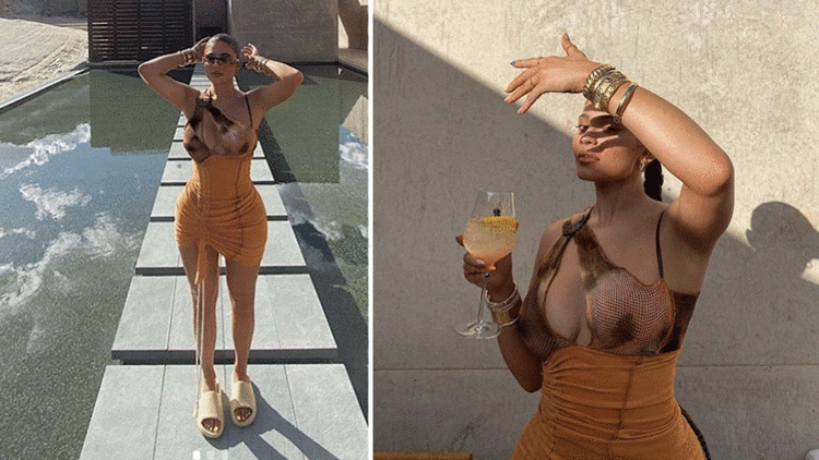 Kylie Jennerın Elbisesi Sosyal Medyada Olay Yarattı