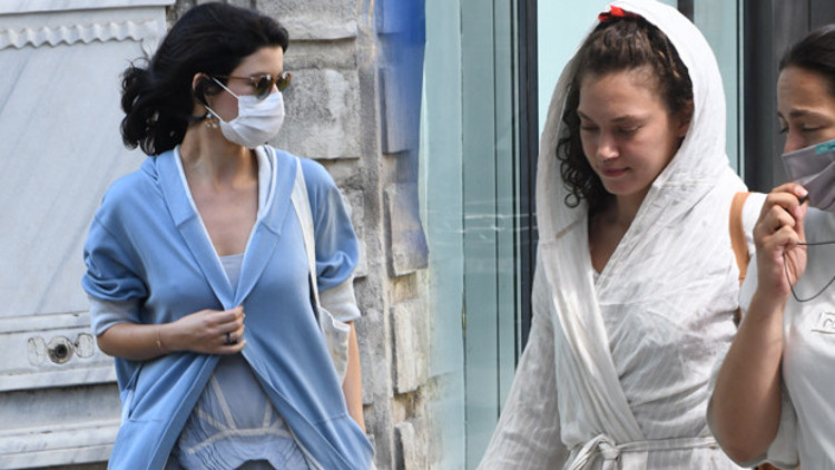 Beren Saat ve Melisa Şenolsun, Nişantaşı sokaklarında