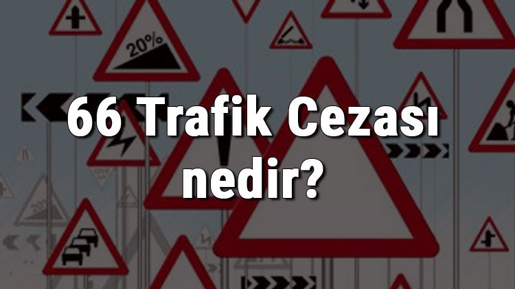 66 Trafik Cezası nedir Madde 66 Trafik Cezası ne kadar Ceza puanı kaçtır (2020)