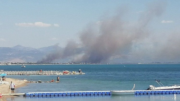 Son dakika... Edremit Körfezinde yangın