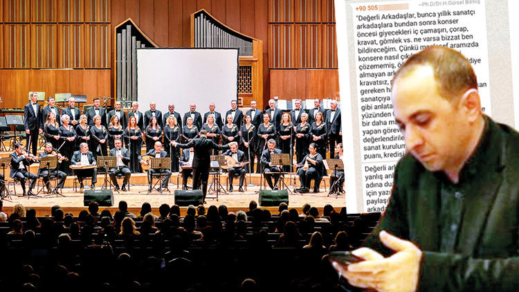 Müdürden koroya ‘iç çamaşırlı’ mesaj: Konserde ne giyeceğinizi ben bildireceğim