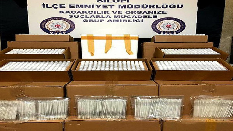 Şırnakta kaçakçılık operasyonu: 5 bin 20 test kiti ele geçirildi