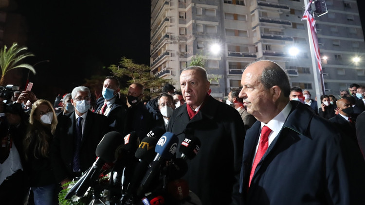 Son dakika haberi... KKTCde tarihi ziyaret... Cumhurbaşkanı Erdoğan 46 yıl sonra açılan Maraşta