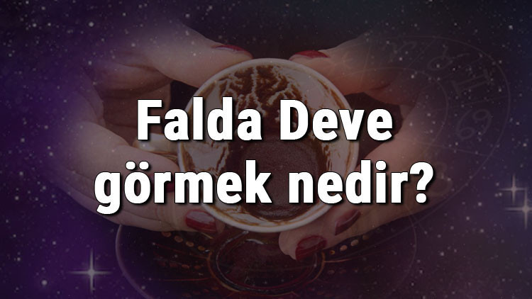 Falda Deve görmek nedir Kahve falında deve görmenin anlamı Falda Deve görmek nedir Kahve falında deve görmenin anlamı