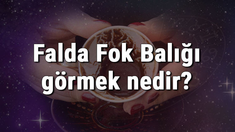 Falda Fok Balığı görmek nedir Kahve falında fok balığı görmenin anlamı