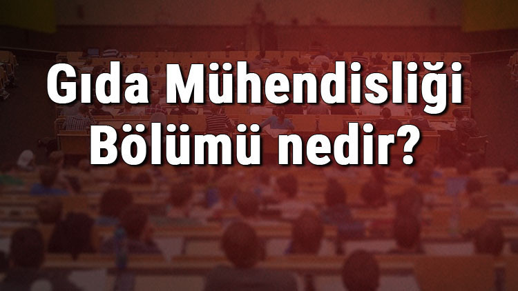 Gıda Mühendisliği Bölümü nedir ve mezunu ne iş yapar Bölümü olan üniversiteler, dersleri ve iş imkanları