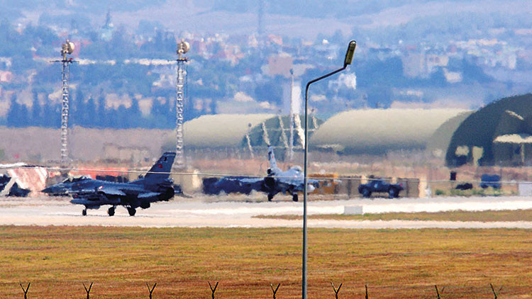 İncirlik’e dron düştü