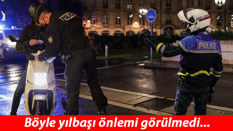 Fransada inanılmaz yeni yıl önlemi: Tam 100 bin polis seferber oldu Fransada inanılmaz yeni yıl önlemi: Tam 100 bin polis seferber oldu