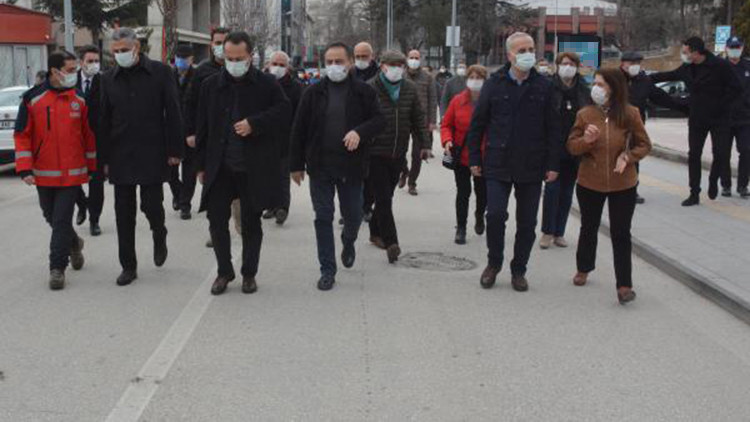 Bilecikte Vali Şentürkün katılımıyla koronavirüs denetimi