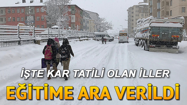 Bugün okullar tatil mi Hangi illerde okullar tatil oldu İşte 16 Şubat yüz yüze eğitime ara verilen iller Bugün okullar tatil mi Hangi illerde okullar tatil oldu İşte 16 Şubat yüz yüze eğitime ara verilen iller