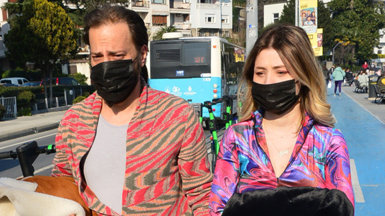 Kaan Taşaner ve sevgilisi Seray Dura, Bebekte
