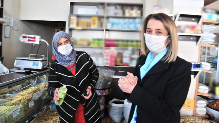 Nevşehirde Vali Becelden koronavirüs denetimi