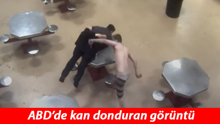 ABDde inanılmaz görüntüler: Mahkumlar gardiyanı böyle dövdü ABDde inanılmaz görüntüler: Mahkumlar gardiyanı böyle dövdü