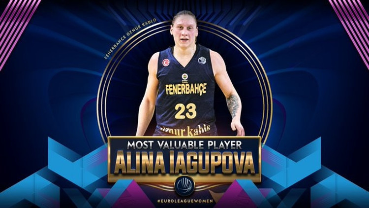 Kadınlar Avrupa Liginde sezonun MVPsi Fenerbahçeli Iagupova Kadınlar Avrupa Liginde sezonun MVPsi Fenerbahçeli Iagupova