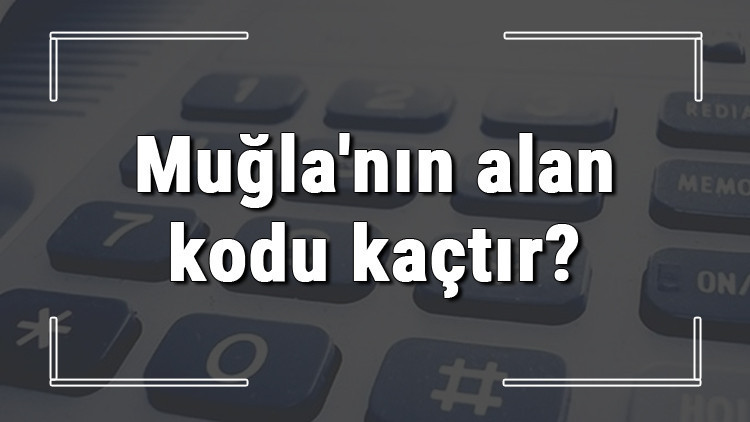Muğlanın alan kodu kaçtır Muğla Telefon kodu hakkında bilgi
