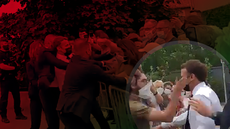 Tokat şoku yaşamıştı İşte Macrondan ilk sözler Tokat şoku yaşamıştı İşte Macrondan ilk sözler