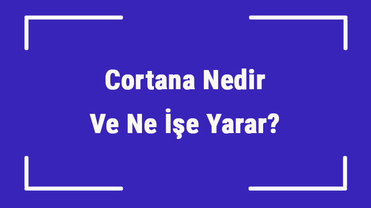 Cortana Nedir Ve Ne İşe Yarar Cortana Kapatma Ve Kaldırma