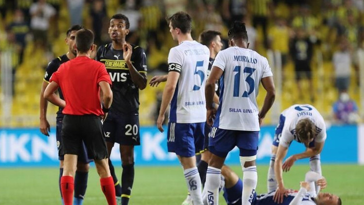 Fenerbahçe UEFA Avrupa Ligi grupları için sahada Rakip Helsinki...