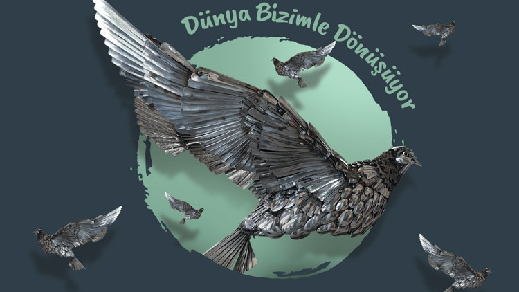 Türkiyenin yaratıcı gençleri  artıkları heykele dönüştürecek