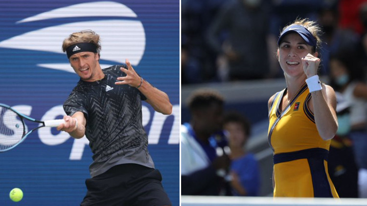 ABD Açıkta Alexander Zverev, Belinda Bencic ve Emma Raducanu çeyrek finale yükseldi