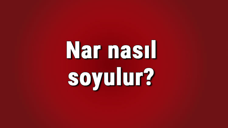 Nar nasıl soyulur Kaşıkla nar nasıl soyulur En kolay nar soyma yöntemi