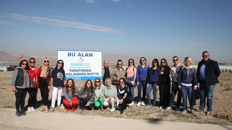 Girişimci kadınlar 300 fidan dikti