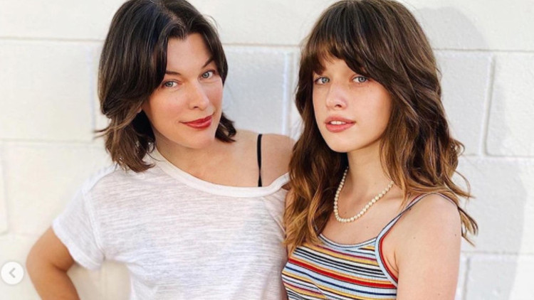 Milla Jovovich kızıyla yan yana: Kopyalayıp yapıştırmış gibi