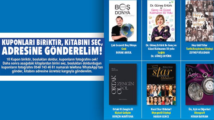 Büyük ilgi gösterilen Hürriyet’in kuponlu kitap kampanyası yeniden okurlarıyla buluşuyor