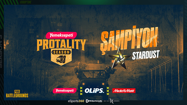 Yemeksepeti Protality Sezon 3 şampiyonu STARDUST