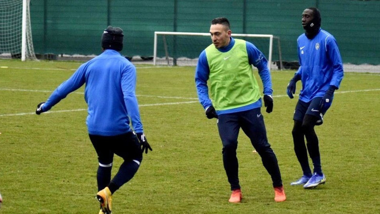 Kocaelispordan ayrılan Mevlüt Erdinç, Sochaux ile antrenmana çıkıyor