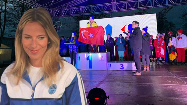 Deniz Kayadelen, buz yüzmede dünya şampiyonu