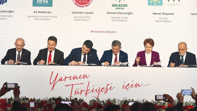 48 sayfalık metne 6 liderden imza