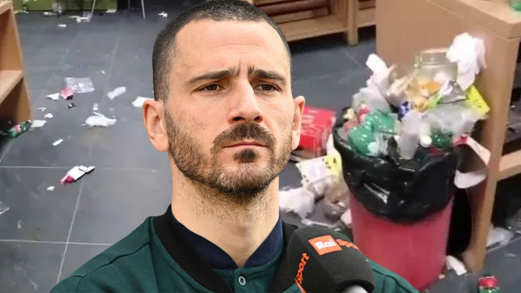 Son Dakika: Leonardo Bonucci çirkin görüntü için özür diledi Kuzey Makedonya maçı sonrası soyunma odası...