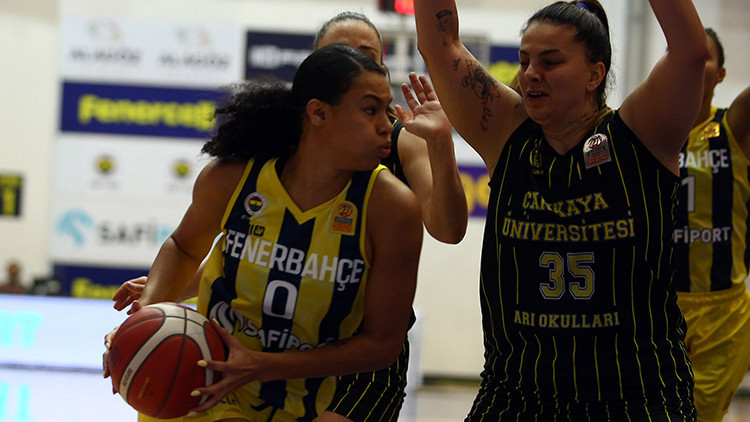 Çankaya Üniversitesini eleyen Fenerbahçe Safiport yarı finalde