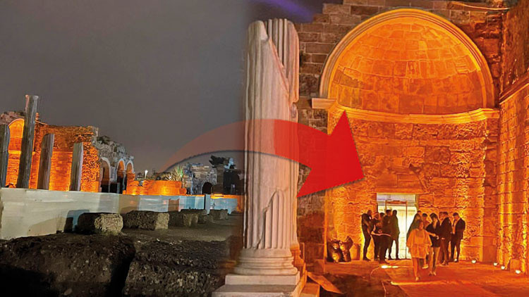 Athenaya ihanet Side antik kentine bar açtılar