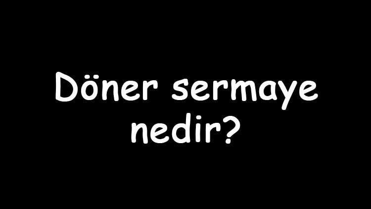 Döner sermaye nedir Nasıl hesaplanır Döner sermaye nasıl kurulur