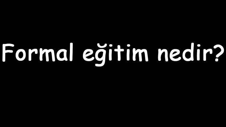 Formal eğitim nedir Ne zaman başladı Formal eğitim türleri örnekleri ve özellikleri
