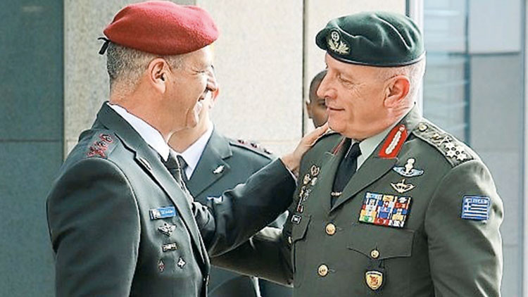 Yunan Genelkurmay Başkanı İsrail’deydi