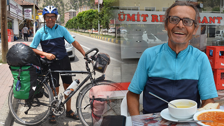 Alman bisikletçi Kastamonuda
