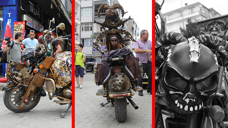 MadMax filminden esinlendi, kendi motosikletini yaptı İşte maliyeti