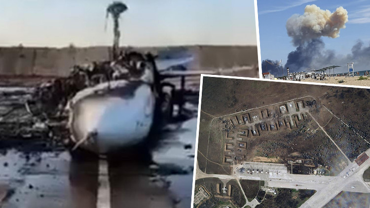 Ukraynadan sürpriz baskın... Rusyaya ağır darbe Uydu görüntüleri ortaya çıktı