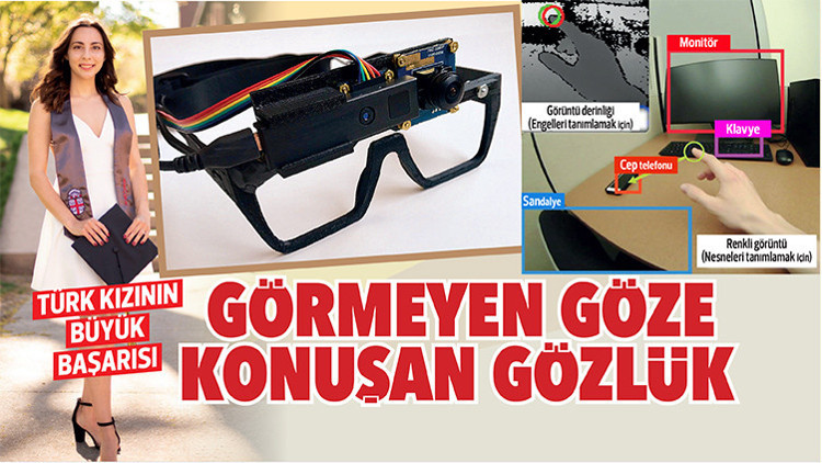 Görme engelliler için geliştirdi... Melisin gözlüğü ışık oldu