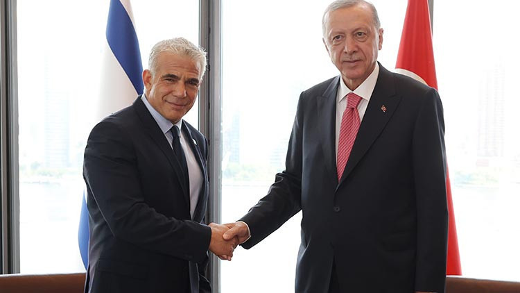 Son dakika: Cumhurbaşkanı Erdoğan İsrail Başbakanı Lapid ile görüştü Son dakika: Cumhurbaşkanı Erdoğan İsrail Başbakanı Lapid ile görüştü