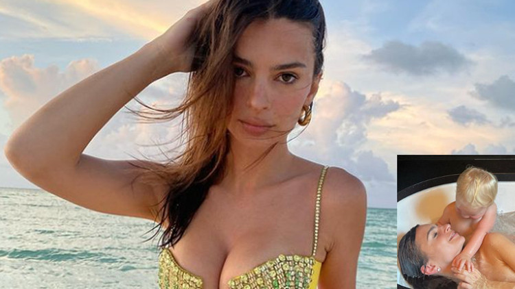 Ünlü modelin oğluyla çektirdiği çıplak küvet pozları tartışma yarattı: Neden bunu görmek zorundayız