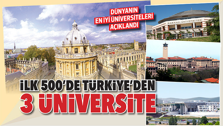 İlk 500’de Türkiye’den 3 üniversite İlk 500’de Türkiye’den 3 üniversite