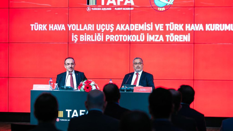 Türk Hava Yolları Uçuş Akademisi ve Türk Hava Kurumu arasında iş birliği