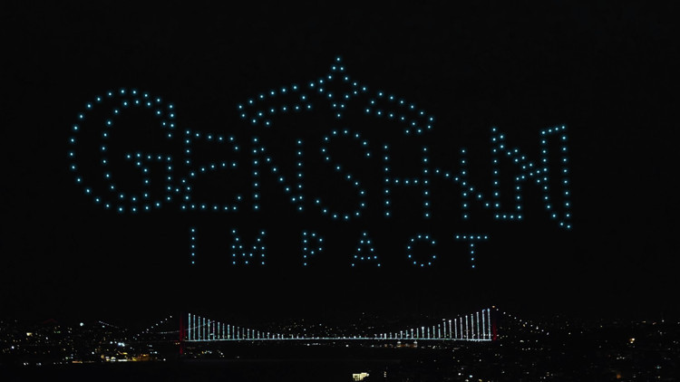 Genshin Impact Türkçe dilinin eklenişini drone ışık gösterisiyle kutladı