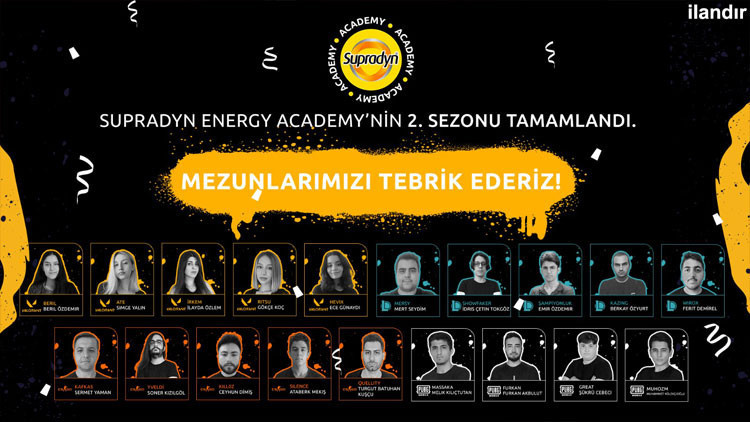 “Supradyn Energy Gaming Academy” 2. sezon eğitimleri tamamlandı
